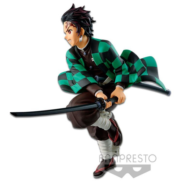 Estátua Demon Slayer Tanjiro Kamado 16cm - Bandai Banpresto