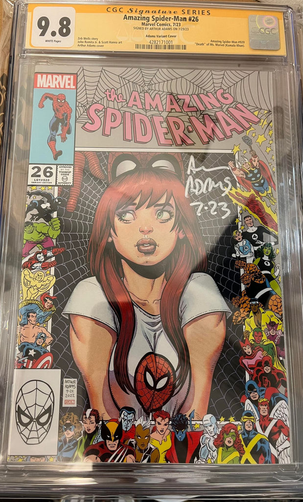 CGC 9.8 Signature Series Amazing Spider-Man #26 Adams Variant