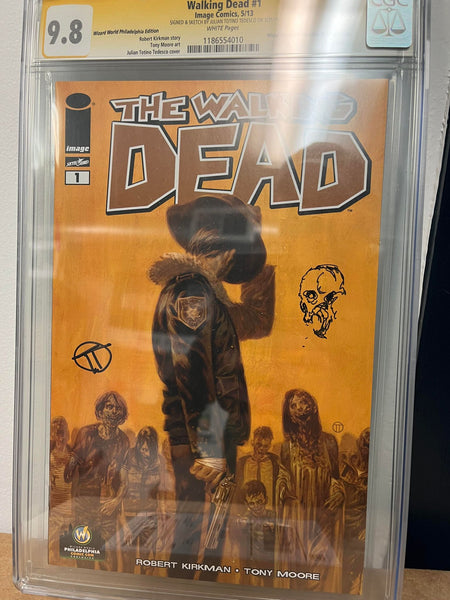 Walking Dead #1 Wizard World Ohio buy Sketch CGC 9.8