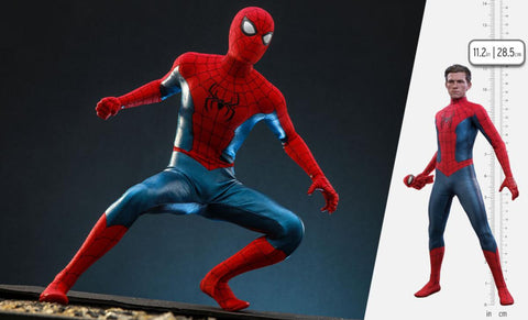 Hot Toys Marvel Studios Spider-Man No Way Home Spider-Man (New Red and Blue Suit) Regular Version Sixth Scale Figure