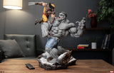 PRE-ORDER: Sideshow Collectibles Marvel Comics Grey Hulk vs Wolverine