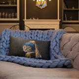 Cat with Pearl Earring Pillow - collectorzown