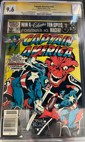 CGC 9.6 Signature Series Captain America #263 Signed by John Beatty & Mike Zeck - collectorzown