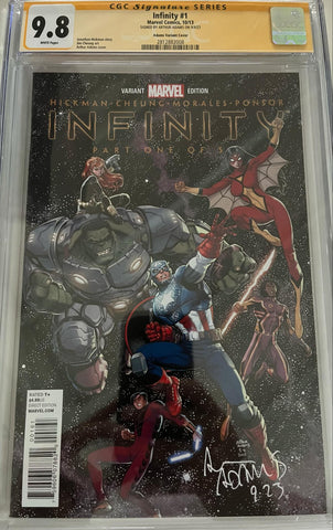 CGC 9.8 Signature Series Infinity #1 Variant Cover Signed by Arthur Adams - collectorzown