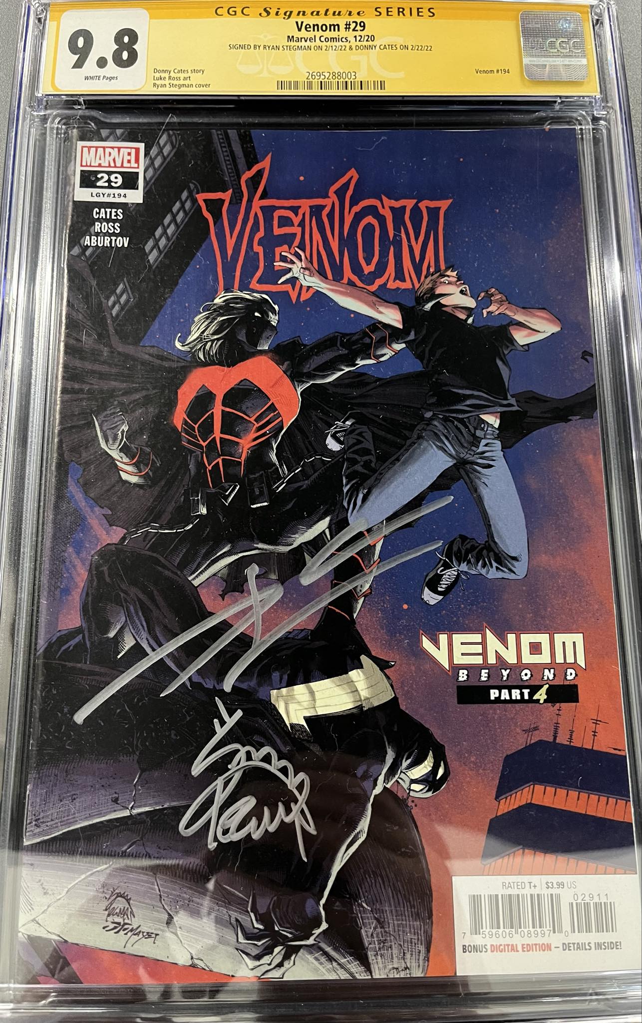 Venom #4 Ryan Stegman 2nd Print 2X CGC 9.8 online Donny Cates Origin Knull