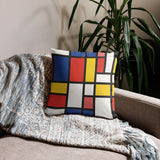 Colorful De Stijl Pillow - collectorzown