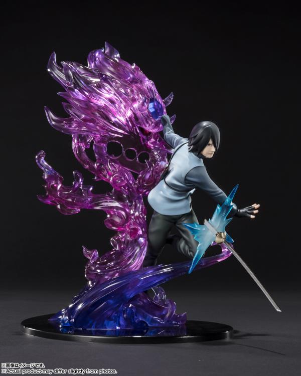 Sasuke Uchiha Purple Susanoo Model Statue Action Figure Figurine Naruto