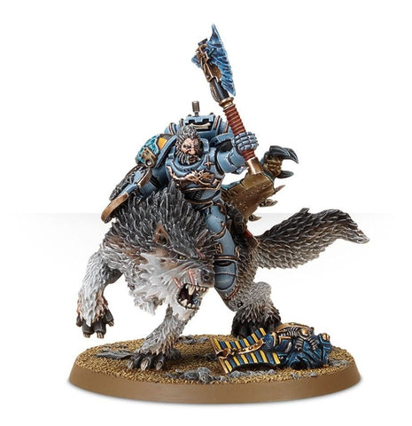 Games Workshop Warhammer40,000 Space Marines: Space Wolves Wolf Lord On Thunderwolf - collectorzown