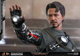 Hot Toys Tony Stark (Mech Test Deluxe Version) Sixth Scale Figure - collectorzown