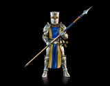 PRE - ORDER: Four Horsemen Mythic Legions: Ashes of Agbendor Blue Shield Soldier (Deluxe Knight Builder Kit 3) Deluxe Figure - collectorzown