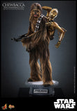 PRE - ORDER: Hot Toys Star Wars: The Empire Strikes Back Chewbacca with Disassembled C - 3PO Sixth Scale Figure - collectorzown