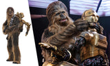 PRE - ORDER: Hot Toys Star Wars: The Empire Strikes Back Chewbacca with Disassembled C - 3PO Sixth Scale Figure - collectorzown