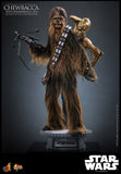 PRE - ORDER: Hot Toys Star Wars: The Empire Strikes Back Chewbacca with Disassembled C - 3PO Sixth Scale Figure - collectorzown