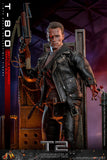 PRE - ORDER: Hot Toys Terminator 2 T - 800 (Battle Damaged Version 2.0) Sixth Scale Figure - collectorzown