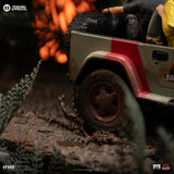 PRE - ORDER: Iron Studios Jurassic Park: T - Rex Chase 1/20 Scale Statue - collectorzown