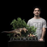 PRE - ORDER: Iron Studios Jurassic Park: T - Rex Chase 1/20 Scale Statue - collectorzown