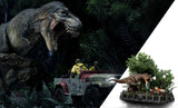 PRE - ORDER: Iron Studios Jurassic Park: T - Rex Chase 1/20 Scale Statue - collectorzown