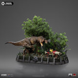 PRE - ORDER: Iron Studios Jurassic Park: T - Rex Chase 1/20 Scale Statue - collectorzown