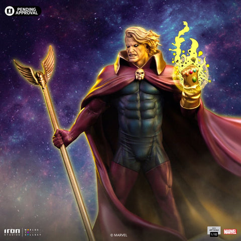 PRE - ORDER: Iron Studios Marvel Comics Adam Warlock Art Scale 1/10 Statue - collectorzown