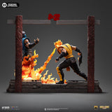 PRE - ORDER: Iron Studios Mortal Kombat: Fatality Scorpion vs Sub - Zero Deluxe 1:10 Scale Statue - collectorzown