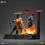 PRE - ORDER: Iron Studios Mortal Kombat: Fatality Scorpion vs Sub - Zero Deluxe 1:10 Scale Statue - collectorzown