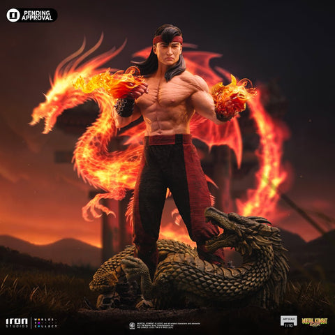PRE - ORDER: Iron Studios Mortal Kombat Klassic Liu Kang Art Scale 1/10 Statue - collectorzown