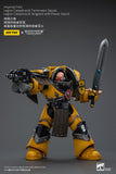 PRE - ORDER: Joytoy Warhammer The Horus Heresy: Imperial Fists Legion Cataphractii Terminator Squad Legion Cataphractii Sergeant with Power Sword 1/18 Scale Action Figure - collectorzown