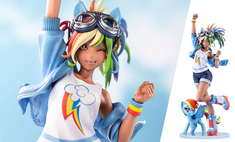 PRE - ORDER: Kotobukiya My Little Pony Rainbow Dash Bishoujo Statues - collectorzown