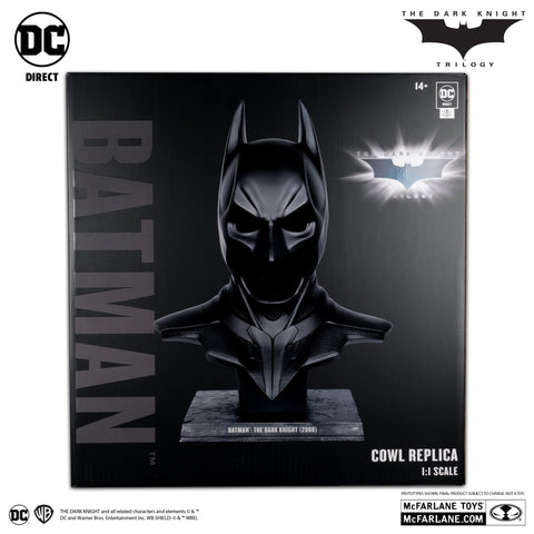 PRE - ORDER: McFarlane Toys DC Direct Batman: The Dark Knight (2008) 1:1 Scale Cowl Replica - collectorzown