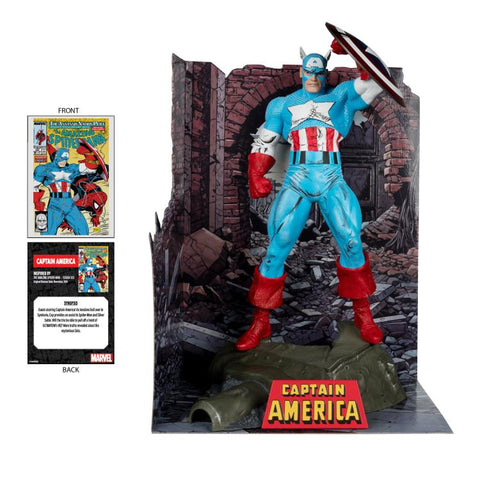 PRE - ORDER: McFarlane Toys Marvel Comics Captain America (The Amazing Spider - Man #323) 1/6 Scale Figure - collectorzown