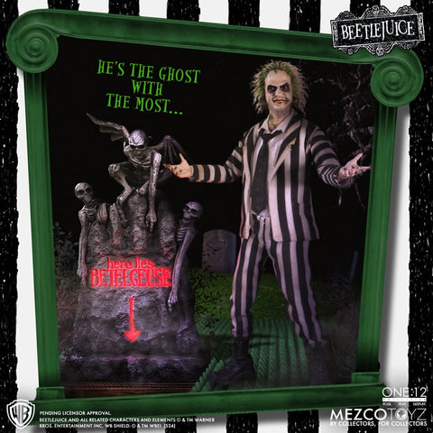 PRE - ORDER: Mezcotoyz Beetlejuice Deluxe Edition One:12 Collective Action Figure - collectorzown