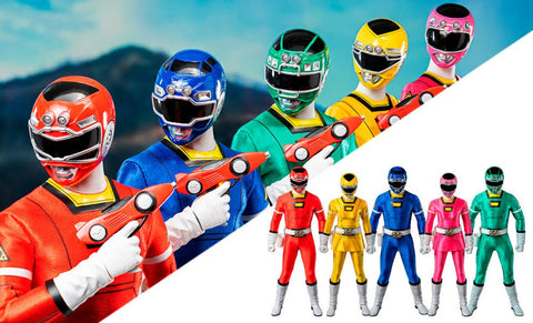 PRE - ORDER: Threezero Turbo Power Rangers Pack Sixth Scale Figure Set - collectorzown