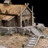 PRE - ORDER: Weta Workshop The Lord of the Rings The Golden Hall of Edoras Environment Statue - collectorzown