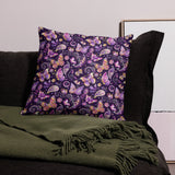 Purple Paisley Butterflies Pillow - collectorzown