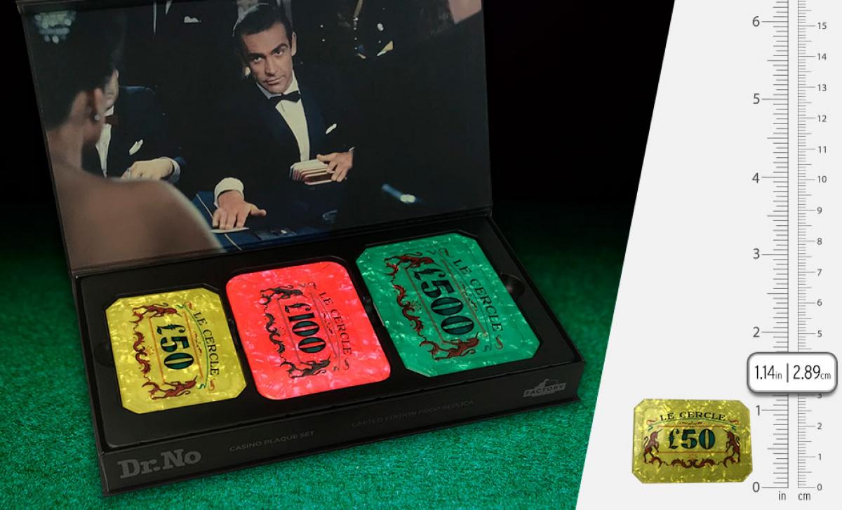 Factory Entertainment James Bond 007 Dr. No Casino Plaques Prop Replica