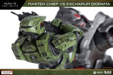 Gaming Heads Halo Infinite Master Chief vs. Escharum Diorama - collectorzown