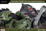 Gaming Heads Halo Infinite Master Chief vs. Escharum Diorama - collectorzown