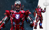 Hot Toys Iron Man 3 Iron Man Mark XXXIII Silver Centurion (Armor Suit Up Version) Sixth Scale Figure - collectorzown