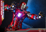 Hot Toys Iron Man 3 Iron Man Mark XXXIII Silver Centurion (Armor Suit Up Version) Sixth Scale Figure - collectorzown