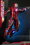 Hot Toys Iron Man 3 Iron Man Mark XXXIII Silver Centurion (Armor Suit Up Version) Sixth Scale Figure - collectorzown