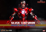 Hot Toys Iron Man 3 Iron Man Mark XXXIII Silver Centurion (Armor Suit Up Version) Sixth Scale Figure - collectorzown