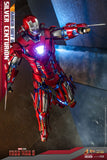 Hot Toys Iron Man 3 Iron Man Mark XXXIII Silver Centurion (Armor Suit Up Version) Sixth Scale Figure - collectorzown