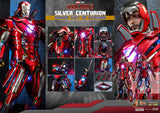 Hot Toys Iron Man 3 Iron Man Mark XXXIII Silver Centurion (Armor Suit Up Version) Sixth Scale Figure - collectorzown