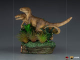 Iron Studios Jurassic Park Just The Two Raptors Deluxe 1:10 Scale Statue - collectorzown