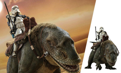 PRE-ORDER: Hot Toys Star Wars Sandtrooper Sergeant and Dewback Sixth Scale Figure - collectorzown