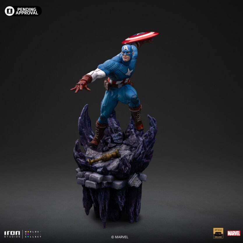 Iron Studios Marvel Comics Captain America Deluxe Art Scale 1/10