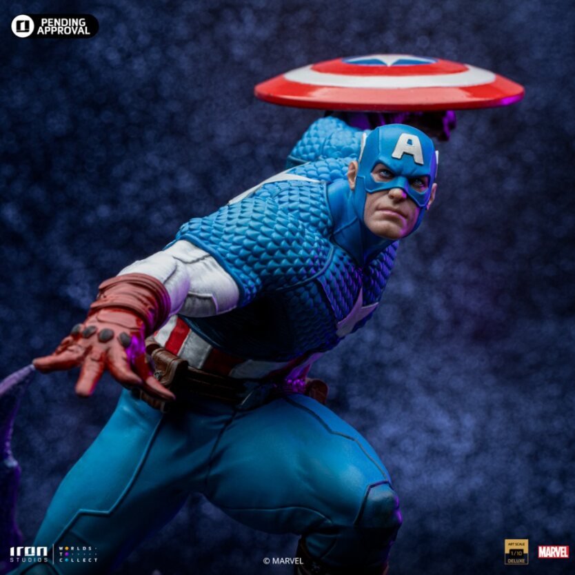 Iron Studios Marvel Comics Captain America Deluxe Art Scale 1/10