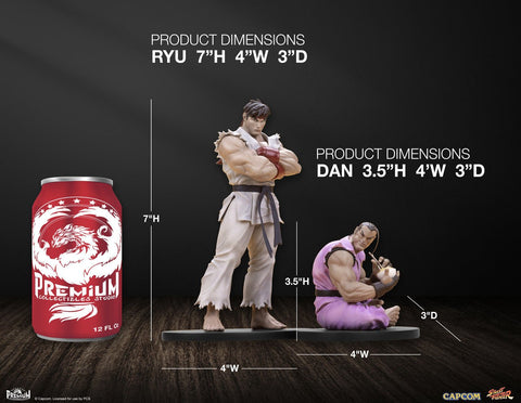 Premium Collectibles Studio Street Jam - Street Fighter: Ryu & Dan 1/10  Scale Collectible Figure Set